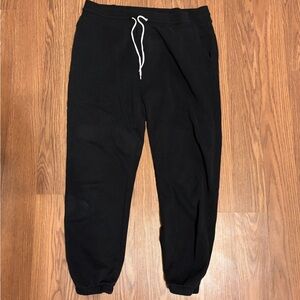 Wild Fable Classic Black Joggers with White Drawstring